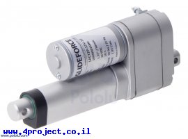 תמונה של מוצר מנוע לינארי DC 12V, דגם LD , תנועה 50mm, 25kgf, 2.8cm/s - משוב