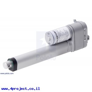 מנוע לינארי DC 12V, דגם LD , תנועה 150mm, 25kgf, 2.8cm/s - משוב