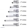 מנוע לינארי DC 12V, דגם LD , תנועה 200mm, 25kgf, 2.8cm/s - משוב
