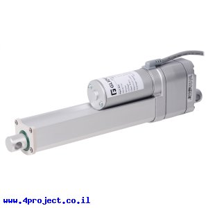 מנוע לינארי DC 12V, דגם MD , תנועה 150mm, 100kgf, 1.5cm/s - משוב