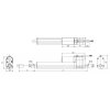 מנוע לינארי DC 12V, דגם MD , תנועה 250mm, 100kgf, 1.5cm/s - משוב