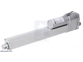 תמונה של מוצר מנוע לינארי DC 12V, דגם MD , תנועה 250mm, 100kgf, 1.5cm/s - משוב