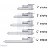 מנוע לינארי DC 12V, דגם MD , תנועה 300mm, 100kgf, 1.5cm/s - משוב