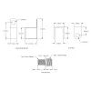 מנוע לינארי DC 12V, דגם LD , תנועה 200mm, 5kgf, 4.6cm/s