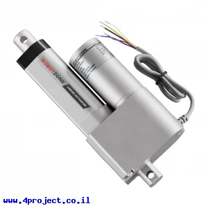 מנוע לינארי DC 12V, דגם HD , תנועה 50mm, 50.8kgf, 1.5cm/s - משוב