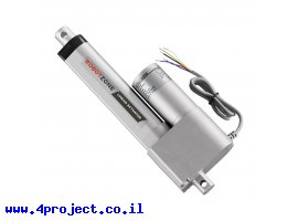תמונה של מוצר מנוע לינארי DC 12V, דגם HD , תנועה 100mm, 102kgf, 0.76cm/s - משוב
