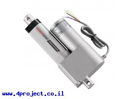 תמונה של מוצר מנוע לינארי DC 12V, דגם HD , תנועה 50mm, 102kgf, 0.76cm/s - משוב
