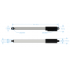 מנוע לינארי Servo, דגם LD, תנועה 140mm, 5kgf, 32mm/s