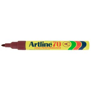 טוש לא מחיק 70 Artline (ארטליין) ראש עגול - חום