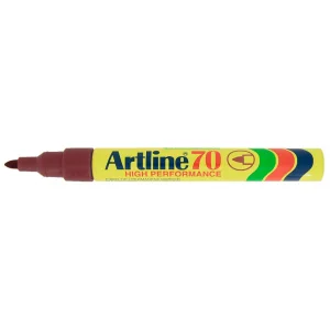 טוש לא מחיק 70 Artline (ארטליין) ראש עגול - חום
