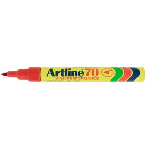 טוש לא מחיק 70 Artline (ארטליין) ראש עגול - אדום