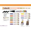טוש לא מחיק 90 Artline (ארטליין) ראש שטוח - שחור
