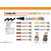 טוש לא מחיק 90 Artline (ארטליין) ראש שטוח - כתום