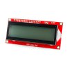LCD טקסט 16x2, כתב שחור על RGB רקע, 3.3V, ממשק טורי