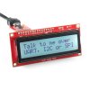 LCD טקסט 16x2, כתב שחור על RGB רקע, 3.3V, ממשק טורי