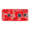 LCD טקסט 16x2, כתב RGB על רקע שחור, 3.3V, ממשק טורי