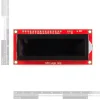 LCD טקסט 16x2, כתב RGB על רקע שחור, 3.3V, ממשק טורי
