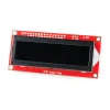 LCD טקסט 16x2, כתב RGB על רקע שחור, 3.3V, ממשק טורי