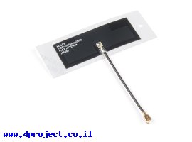 תמונה של מוצר אנטנה ל-GPS שטוחה עם חיבור U.FL