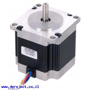 מנוע צעד 200 צעדים, NEMA 23, 7.4V/1A