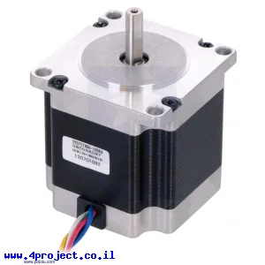מנוע צעד 200 צעדים, NEMA 23, 7.4V/1A