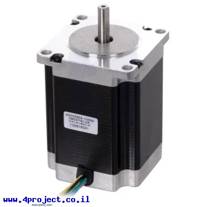 מנוע צעד 200 צעדים, NEMA 23, 8.6V/1A