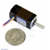 מנוע צעד 200 צעדים, 14x30 מ"מ, 6.3V/0.3A - ציר אחד