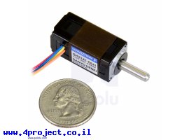 תמונה של מוצר מנוע צעד 200 צעדים, 14x30 מ"מ, 6.3V/0.3A - ציר אחד