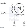 מנוע צעד שטוח, 200 צעדים, NEMA 17, 3.5V/1A