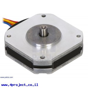 מנוע צעד שטוח, 200 צעדים, NEMA 17, 3.5V/1A