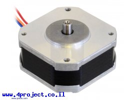 תמונה של מוצר מנוע צעד שטוח, 200 צעדים, NEMA 17, 5.4V/1A