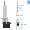 מצמד קשיח למנוע סרוו ציר 3F - ציר 1/4" (6.35 מ"מ) מתהדק