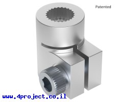 תמונה של מוצר מצמד קשיח למנוע סרוו ציר C1 - ציר 1/4" (6.35 מ"מ) מתהדק