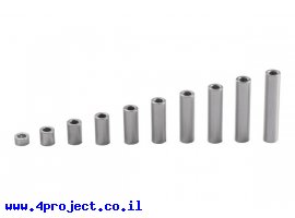 תמונה של מוצר ספייסר אלומינום 0.140/0.250" - אורך 0.625" (15.875 מ"מ) - חבילה של 4