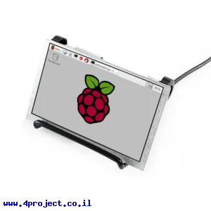 מסך LCD 5" IPS 800x480, ממשק RPi, ללא מנגנון מגע