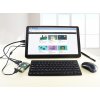 מסך קיבולי LCD 15.6" IPS 1920x1080, מסגרת, זכוכית מגן, רמקול, ממשק HDMI, מגע USB