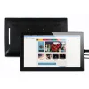מסך קיבולי LCD 13.3" IPS 1920x1080, מסגרת, זכוכית מגן, רמקול, ממשק HDMI, מגע USB