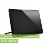 מסך קיבולי LCD 13.3" IPS 1920x1080, מסגרת, זכוכית מגן, רמקול, ממשק HDMI, מגע USB
