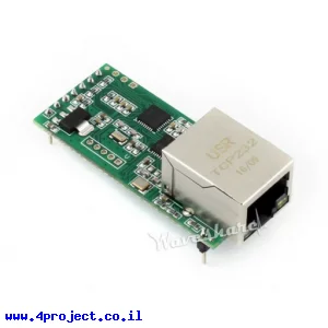 מתאם Ethernet ל-UART 3.3V