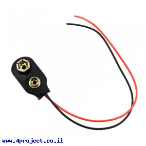 מחבר 9V עם חוטים
