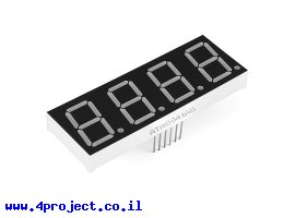 תמונה של מוצר 7Segment כחול, 4 ספרות, 20 מ"מ