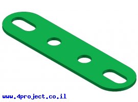 תמונה של מוצר פס מחורר עם חורים ארוכים בקצוות - 4 חורים