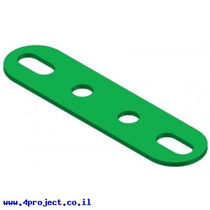פס מחורר עם חורים ארוכים בקצוות - 4 חורים