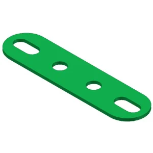 פס מחורר עם חורים ארוכים בקצוות - 4 חורים