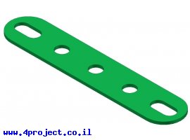 תמונה של מוצר פס מחורר עם חורים ארוכים בקצוות - 5 חורים