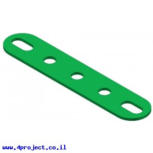 פס מחורר עם חורים ארוכים בקצוות - 5 חורים