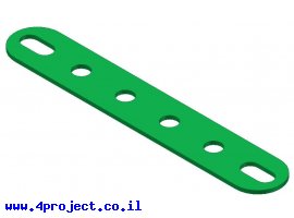 תמונה של מוצר פס מחורר עם חורים ארוכים בקצוות - 6 חורים