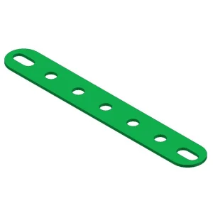 פס מחורר עם חורים ארוכים בקצוות - 7 חורים
