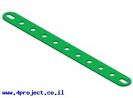 תמונה של מוצר פס מחורר עם חורים ארוכים בקצוות - 11 חורים