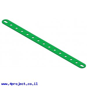 פס מחורר עם חורים ארוכים בקצוות - 15 חורים